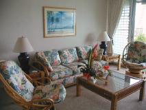 Living rooms at the Hale Kai are bright and airy.